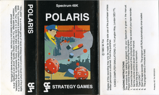 Polaris box art for ZX Spectrum